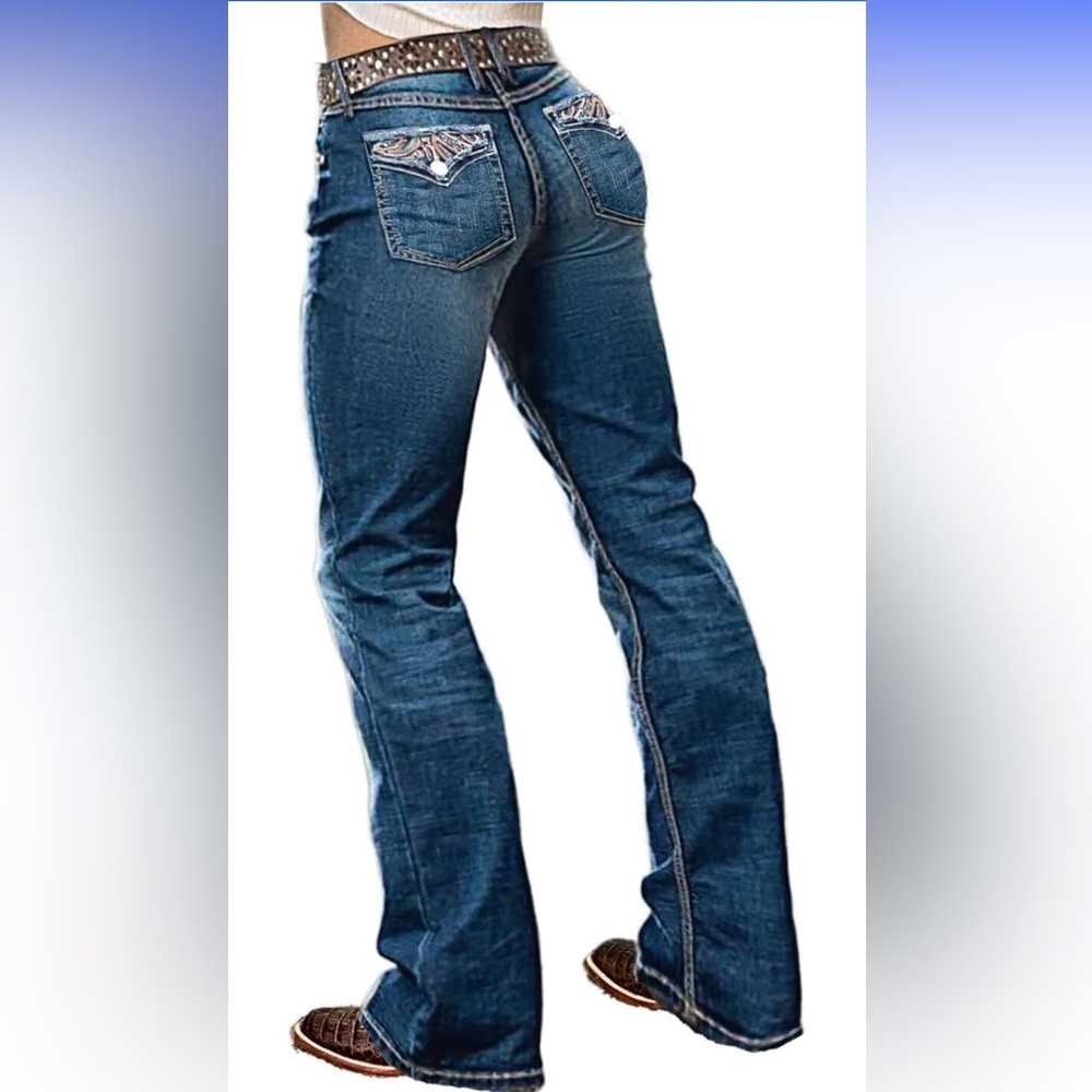 Women's Flamingals Butt Lifting Boot Cut Jeans